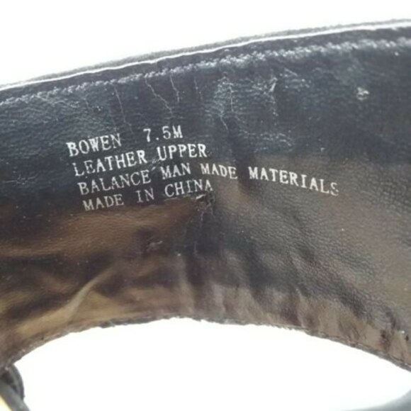 Kelsi Dagger Sandals Women Size 7.5M Black Leather Bowen Ankle Strap Wedge - Picture 7 of 15